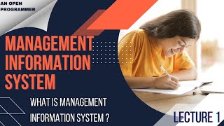 What is management information system  MIS  Lecture 1  With Notes PDF  For BCA BTECH BSC CS [upl. by Forrest]