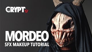 Mordeo sfx makeup tutorial  CryptTV [upl. by Yelrebmyk]