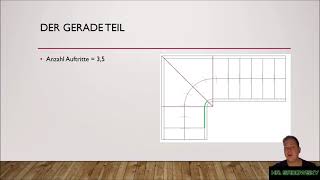 Treppen verziehen mit der rechnerischen Methode [upl. by Sedecram]