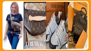 UNBOXING LV SNEAKER LV BUMBAG  LV PALM SPRINGS BACKPACK [upl. by Harragan]