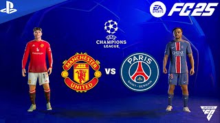 FC 25  Manchester United vs PSG  UEFA Champions League Match  PS5™ 4K [upl. by Follmer]