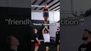 Epitome of sportsmanlike conduct cheer stunt shorts [upl. by Ataynik]