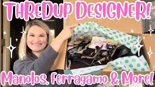 THREDUP DIY DESIGNER RESCUE BOX UNBOXING mysteryunboxing [upl. by Aneelak]