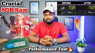 Crucial 8GB DDR4 Laptop Ram  Before and After Performance Test 🔥 [upl. by Tala]