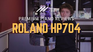 🎹Roland HP704 Digital Piano Review  PHA50 Keyboard Action 4 Speaker Audio System🎹 [upl. by Lesig]