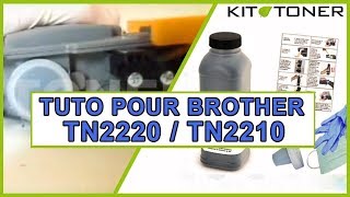 Recharge toner compatible pour Brother TN2220  TN2210 [upl. by Kenn]