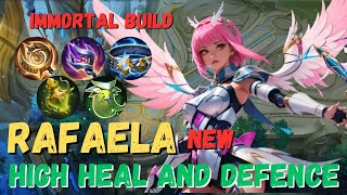 BAN RAFAELA BECAUSE OF THIS BUILD  RAFAELA BEST BUILD 2024  MOBILE LEGENDS [upl. by Eralc]