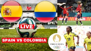 Spain vs Colombia Women 22 42 Penalties Live Olympic Quarter Football Match Score Highlight Vivo [upl. by Hadria]