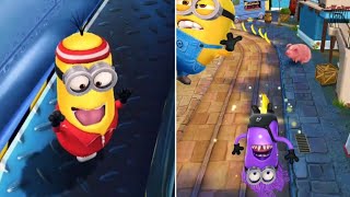 Evil Minion Sporty Kevin Punches Minions at Grus Lab amp Freedonia  Despicable Me Minion Rush [upl. by Kirst]