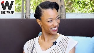 Walking Dead Star Sonequa Martin Green Talks Season 5 Threats and Dream Death Scenario [upl. by Gnourt]