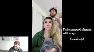 REACTING TO DUDE ANNOYS GIRLFRIEND WITH NEW SONGS  Novarevs [upl. by Luthanen]