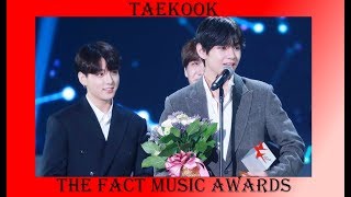 Taekook  Vkook  Little signs are evident  The Fact Music Awards  analysis [upl. by Colbye]