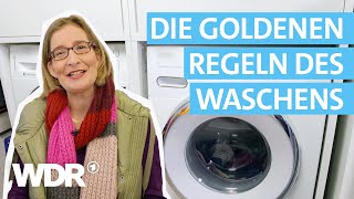 Wäsche richtig waschen Was muss ich bei einer Waschmaschine beachten  HaushaltsCheck  WDR [upl. by Dazhehs]