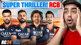 THRILLER RCB Vs PBKS RCPL RC 24 Real Cricket 24 HARD MODE [upl. by Allan]