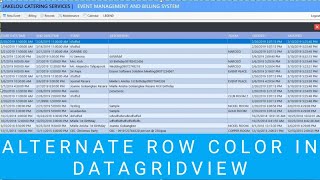 Alternate Row Color In Datagridview In VBNet [upl. by Alina]