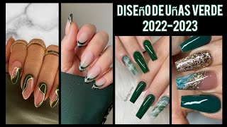 DISEÑOS DE UÑAS VERDES 2022 UÑAS COLOR VERDE 2023 uñas2022 diseñosdeuñas tendenciaenuñas uñas [upl. by Anaitsirhc708]