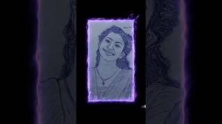 Amaran movie look saipallavi pen artwork artby bmsarts5362 [upl. by Jocelin554]