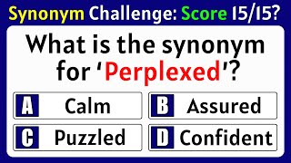 Synonyms Quiz Can You Pass This English Synonyms Quiz 3 [upl. by Koo336]