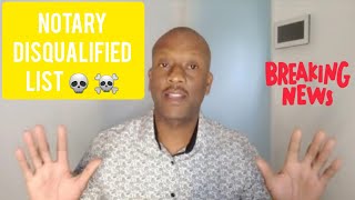 Canceled Top Notary Disqualifications  Major Exam Question [upl. by Gibun]