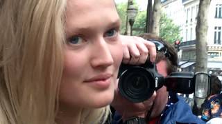 Toni GARRN  Paris Fashion Week Sept 2013 Show Balmain [upl. by Sheelah]