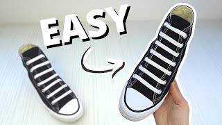 HOW TO BAR LACE CONVERSE EASY Way [upl. by Ahsenyl]