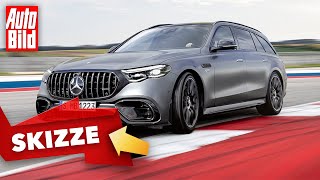 MercedesAMG E63 TModell 2024  PowerKombi Kommt so das AMG E 63 TModell  Skizze [upl. by Zsa Zsa742]