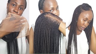 Most realistic gluesless braided wig [upl. by Hollister]