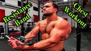 Intense 5 Minute Resistance Band Chest Workout [upl. by Goraud]