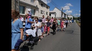 Procession du SaintSacrement pour la FêteDieu 2018 avec la Communauté de lAgneau [upl. by Jess]