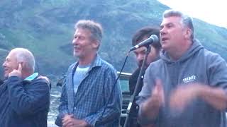 Fisherman’s Friends singing Drunken Sailor with the cast of Fisherman’s Friends the movie 2018 [upl. by Sullecram]