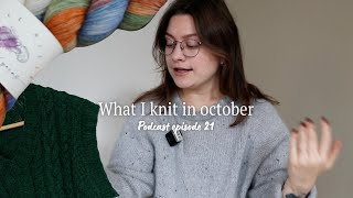 What I knit in October I season 2 episode 3 [upl. by Ahcsropal]