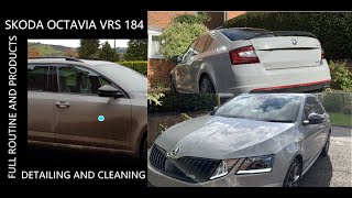 Škoda Octavia vrs cleaning interior and exterior valet [upl. by Pravit]