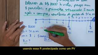 Exemplo 6 Anuidades Diferidas na hp12c [upl. by Ttessil]