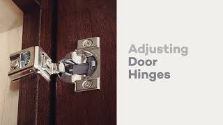 How to Adjust KraftMaid Cabinet Door Hinges [upl. by Maighdlin]