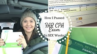 How I Passed FAR in SIX Weeks  CPA Exam [upl. by Neomah250]