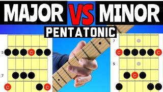 HOW TO USE The Major And Minor Pentatonic Scales Guitar [upl. by Nylcoj]