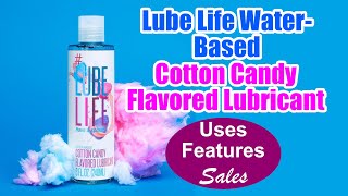 Lube Life Water Based Cotton Candy Flavored Lubricant Personal Lube for Men Women and Couples [upl. by Leihcey]