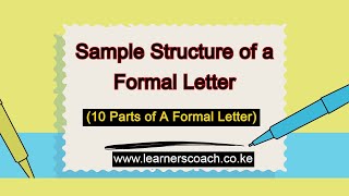 How To Write a Formal Letter [upl. by Carilla]