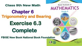 Exercise 63 class 9 NBF Ex 63 class 9 NBF  National book foundation  Fbise Math [upl. by Yracaz]