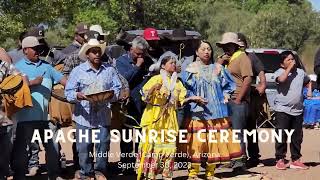 Apache Sunrise Ceremony Middle Verde September 30 2023 [upl. by Acimaj]