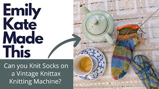 Can I Really Knit Socks on My Vintage Flatbed Machine Lets Find Out  Project Diary 🧦🧦 [upl. by Mall163]