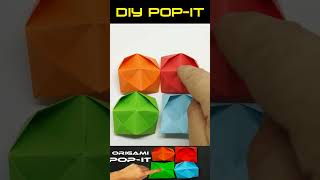 How to Make Paper Fidget Toy Pop It Origami [upl. by Ever927]