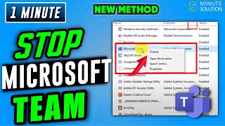 How to stop microsoft teams from opening on startup 2024 [upl. by Cara]