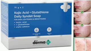 The Derma Co Kojic Acid Syndet Soap with Glutathione Soap [upl. by Twyla924]