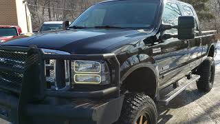 2005 Ford F250 FX4 Lariat Lifted BIG 20s 37s Powerstroke Diesel MUST SEE [upl. by Repsihw]