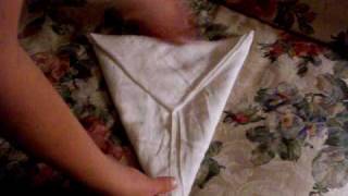 The Kite Fold  Folding Flats  Flat Diapers [upl. by Anneis]