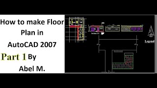 Part 1 Ground Floor Plan Grid In AutoCad By Abel M [upl. by Phenice]