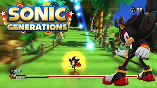 Sonic Generations Shadow Mod Gameplay No Commentary [upl. by Aikel]