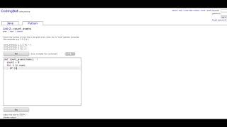 List2 countevens Python Tutorial  Codingbatcom [upl. by Collum]