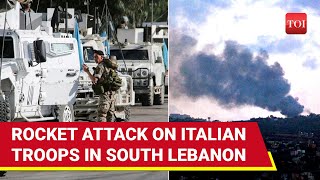 Hezbollah Rockets Hit UNIFIL Base In Lebanon Causing Significant Damage No Injuries Reported [upl. by Hauck]